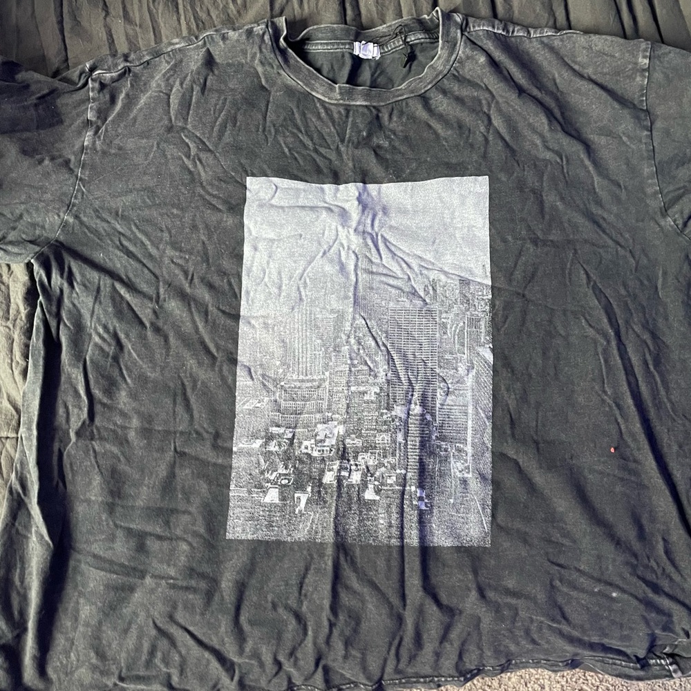 New York crop top tee